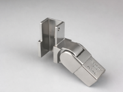 90 Degree Vertical Adjustable for Downstairs Application - Left hand - Satin Stainless Steel
